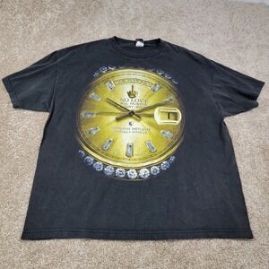 Time Is Money Graphic Print T Shirt No Love All Hustle Day-er Tee Size 2Xl
